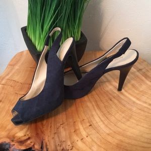 Nine West navy blue heels. Size 6.5